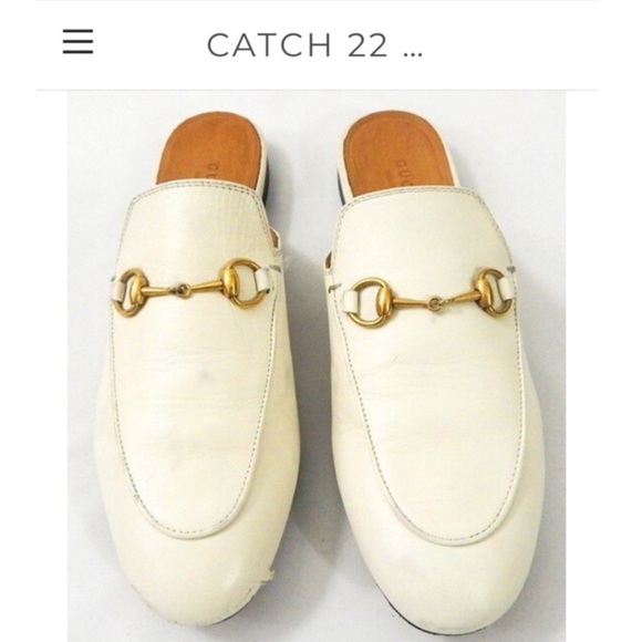 Gucci Ivory Princetown Loafer Mule Sz 38.5 (US 8) - Picture 2 of 8